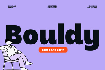 Bouldy Font: a Bold Tool for Creative Projects